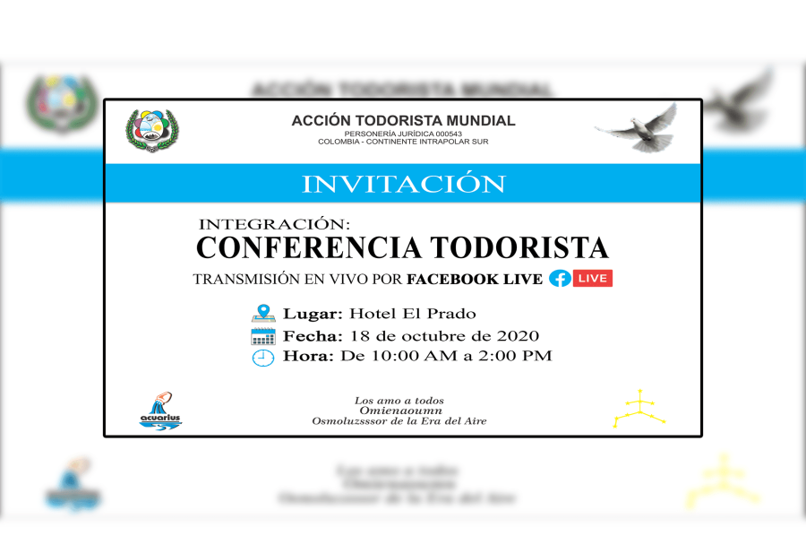 Invitacion Integracion conferencia todorista